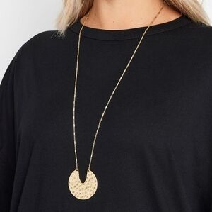 Source Unknown Gold Geometric Pendant Necklace